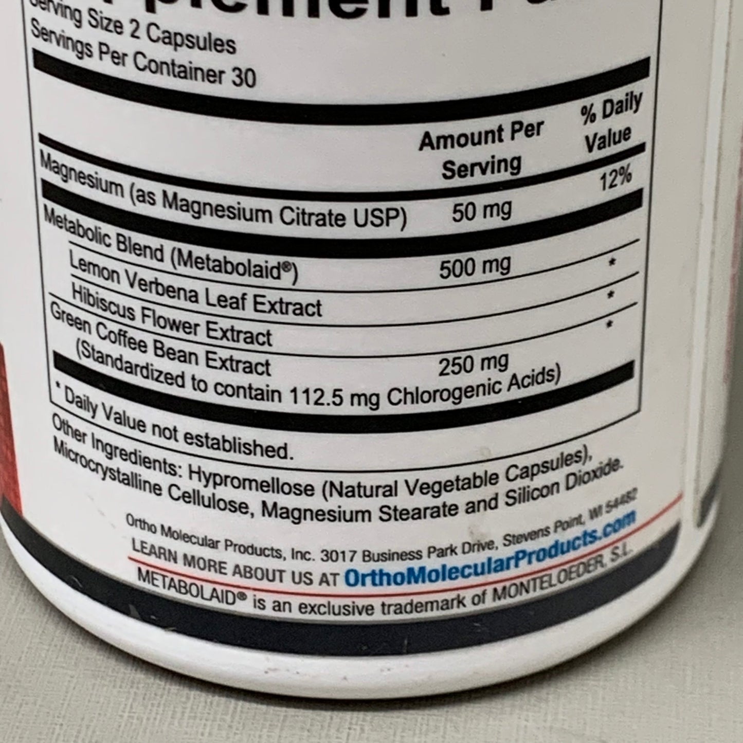 ZA@ ORTHO MOLECULAR(2 PACK,60 CAPSULES EACH) HiPhenolic Cardiovascular Health BB2/25 C