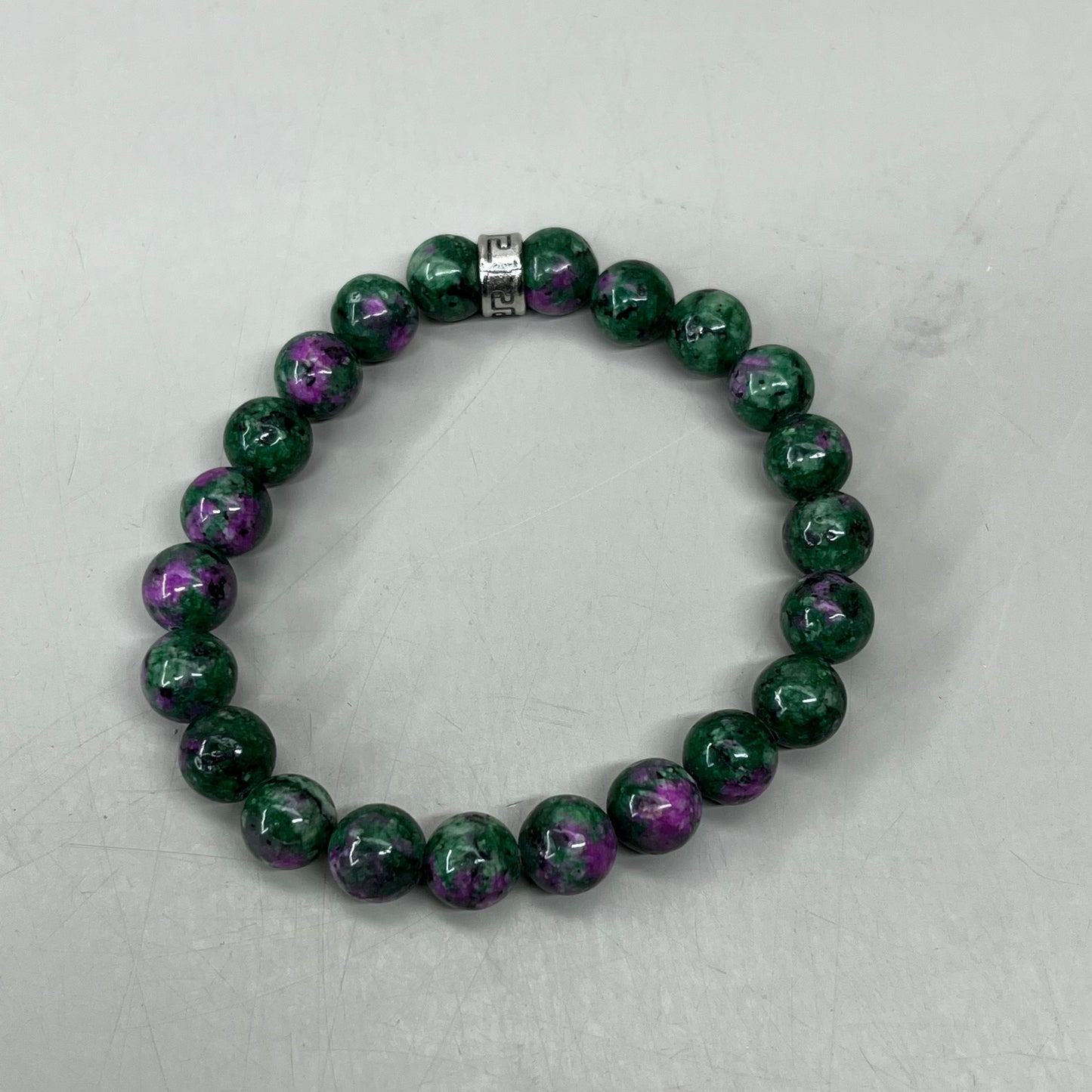 BEST WHOLESALE (12 PACK) Beaded Crystal Bracelets Silver Jewel Cuff 3" Green/Purple