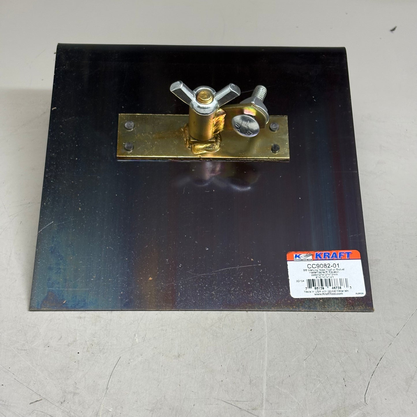 KRAFT TOOL CO Lip Blue Steel Walking Nose Tool 9" x 9" 1/2"R 4" CC9082-01