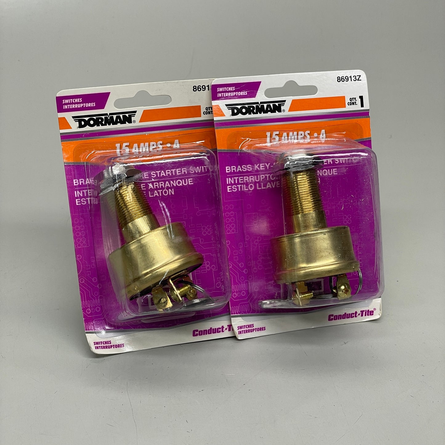 DORMAN (2 PACK) Starter Switch Brass 15 Amp 86913Z