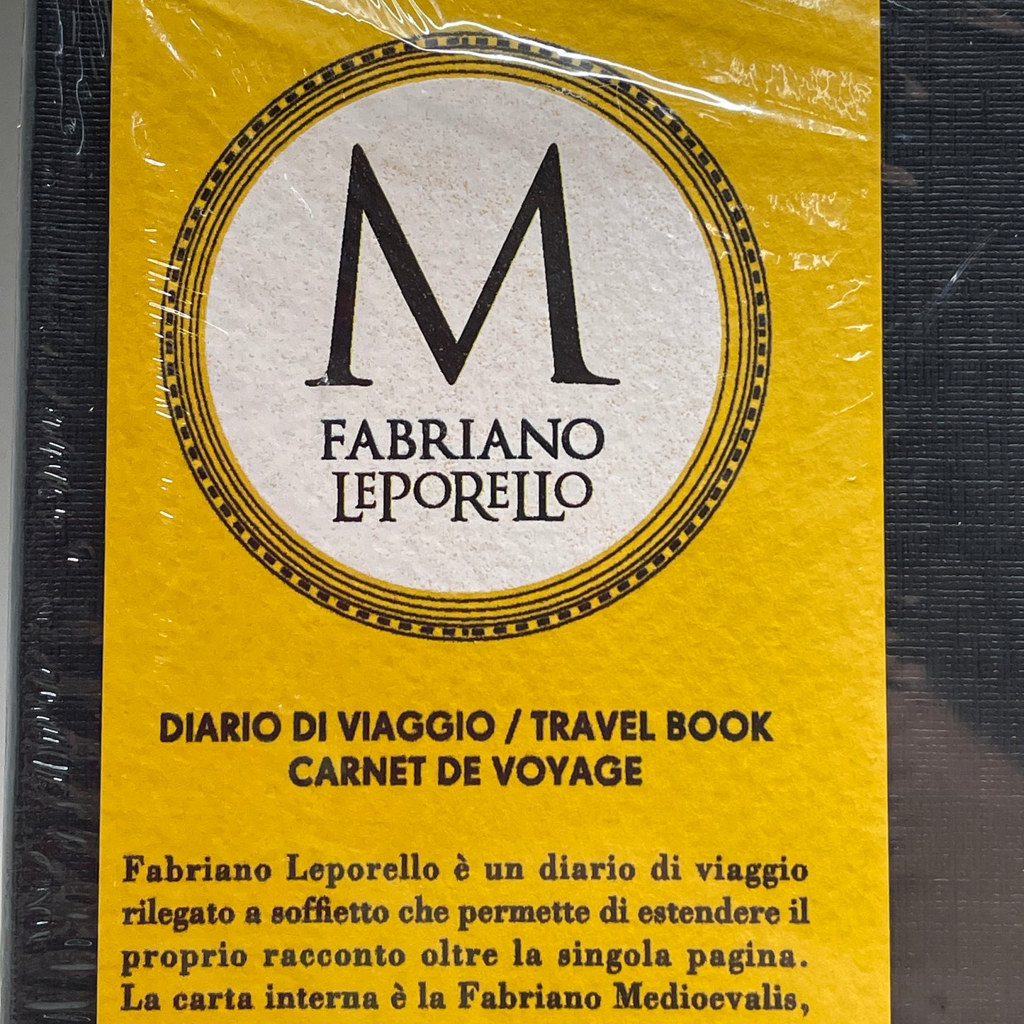 FABRIANO Leporello Accordion Travel Book 20 Sheets 4.5"x6.5" Black MT2308117