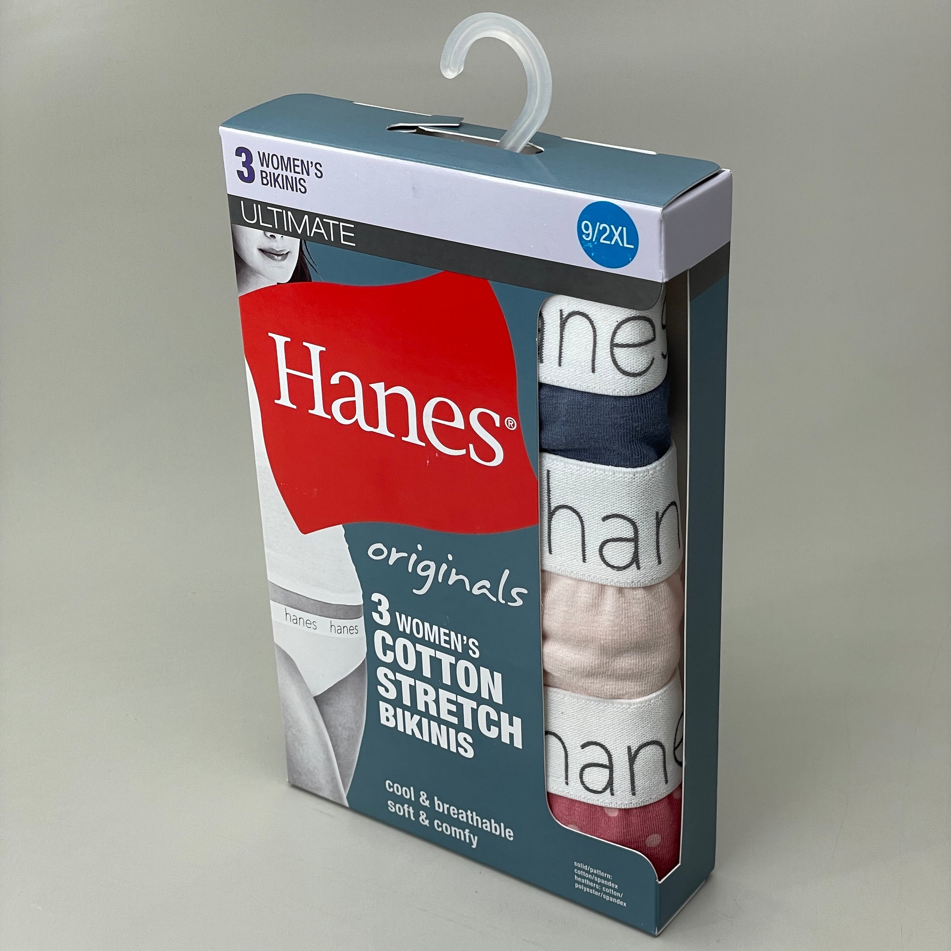 Hanes® Ultimate Breathable Cotton Tagless® Bikini Underwear, 5