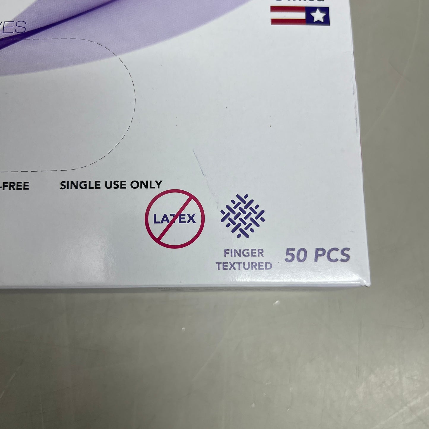 IONFLEX (10 Boxes Of 50) Powder Free Nitrile Exam Gloves XL Blue UV84CSE500 Non-Sterile