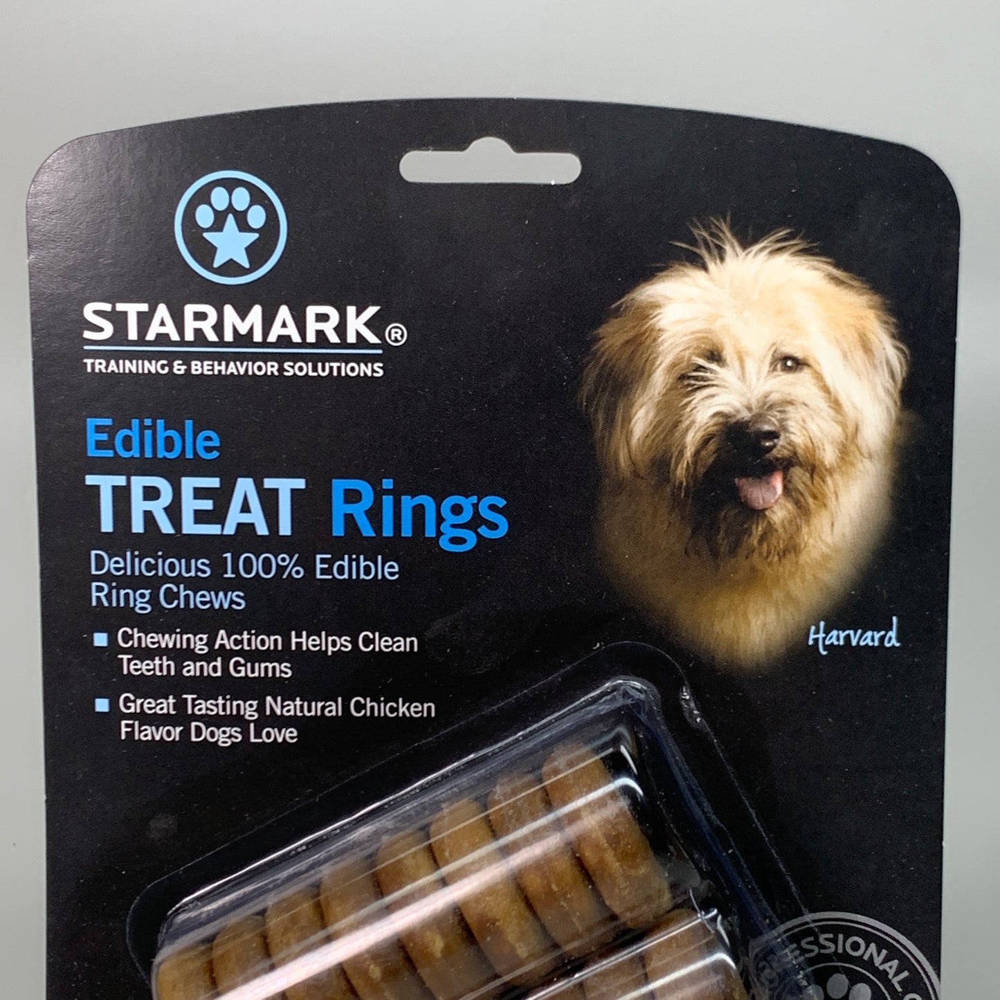 STARMARK 2-PACK! Edible Treat Rings Chicken Flavored For All Size Dogs 28 oz. Brown SMETR