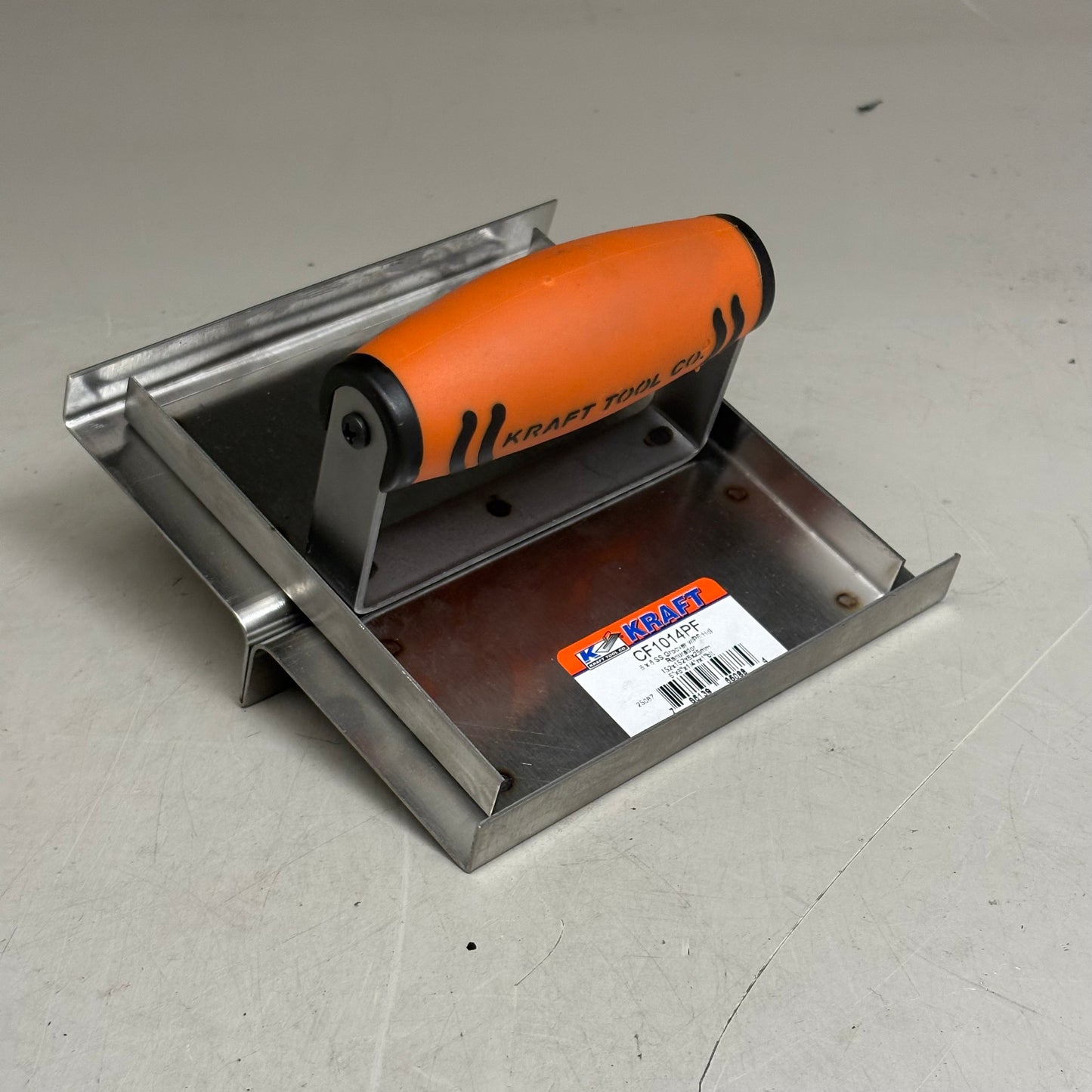 KRAFT TOOL CO Western Style Hand Groover with ProForm Handle 6x6 1/4"R 1"D 3/8"W