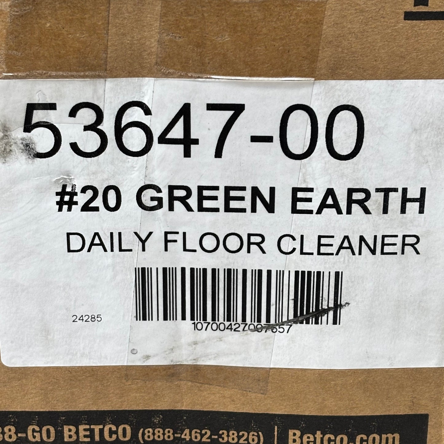 BETCO (4 PACK, 2 LITER EACH) Green Earth Daily Floor Cleaner Fastdraw 20 53647