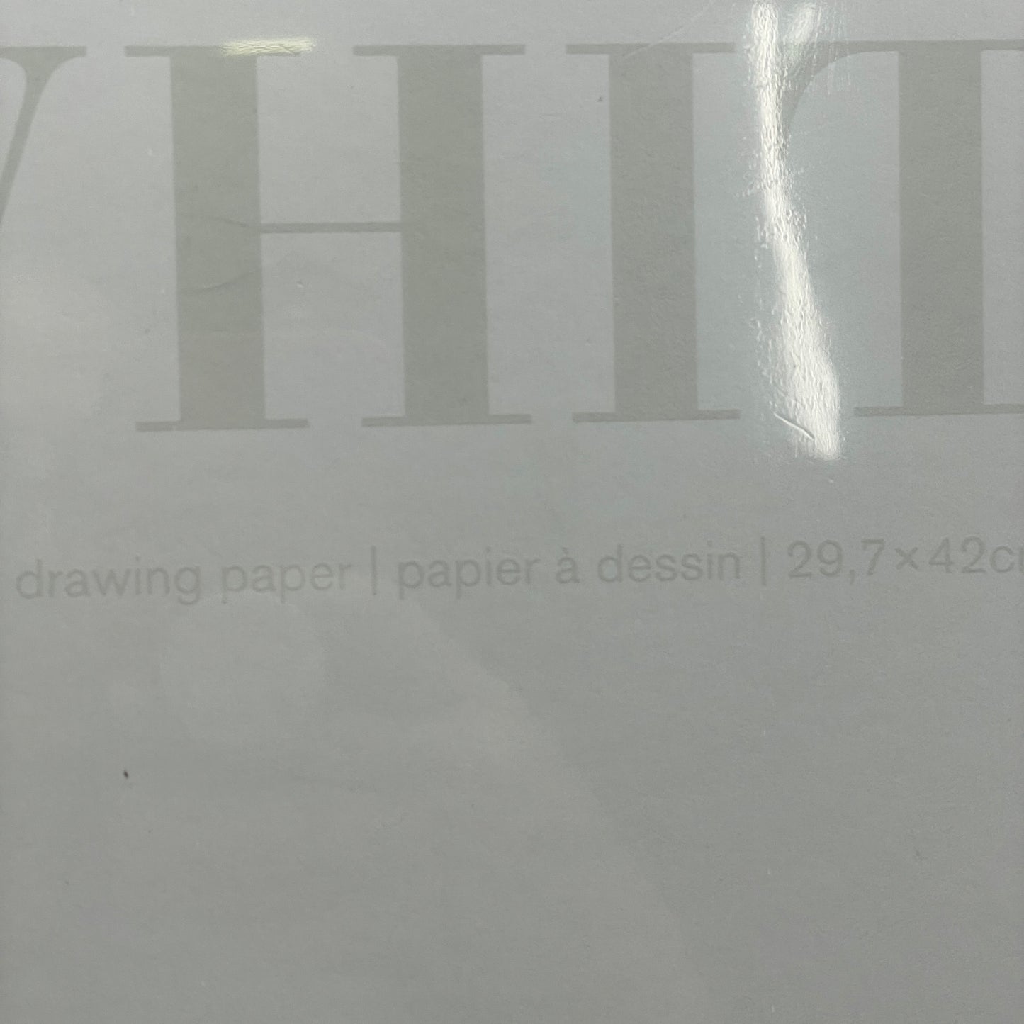 FABRIANO White White Drawing Pad 11.75"x16.5" 20 Sheets GSM: 300 19100420