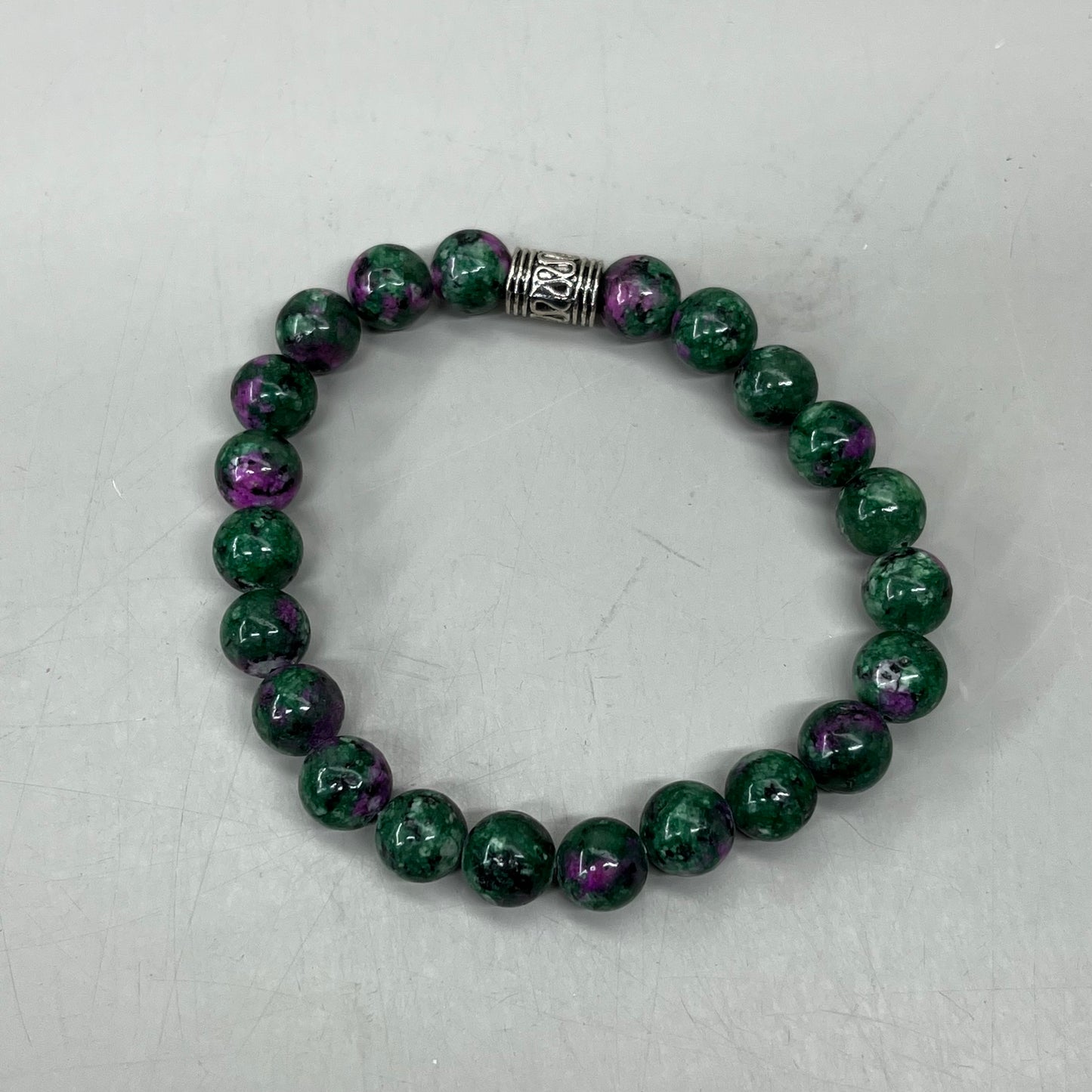 BEST WHOLESALE (12 PACK) Beaded Crystal Bracelets Silver Jewel 3" Green/Purple New