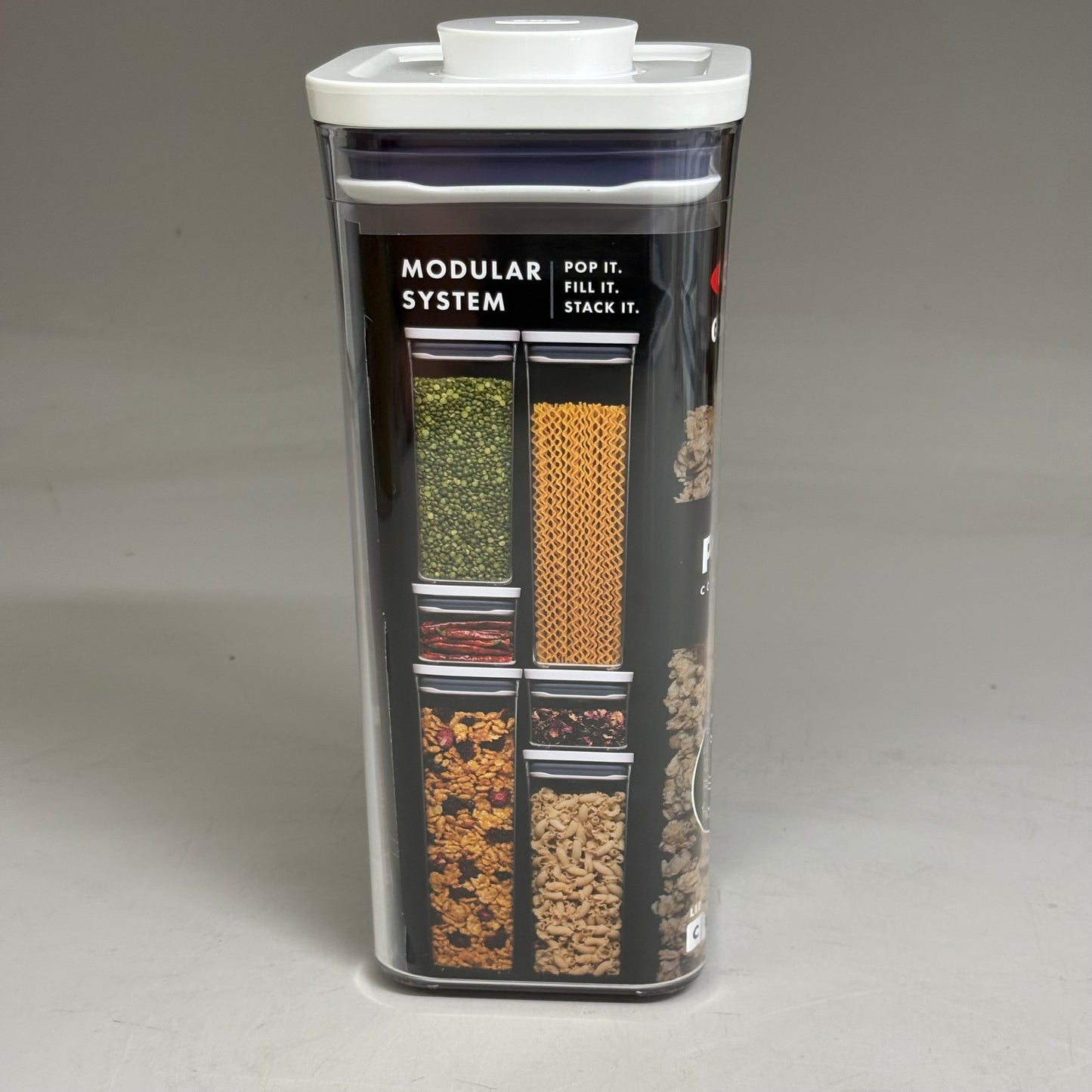 OXO (4 Pack) Good Grips POP Container Small Square Medium 1.7 Qt 719812684956