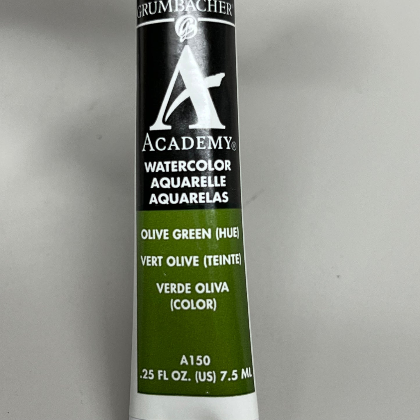 GRUMBACHER 6-PACK! Academy Watercolor Paint Olive Green .25 fl oz / 7.5 ml A150 (New)