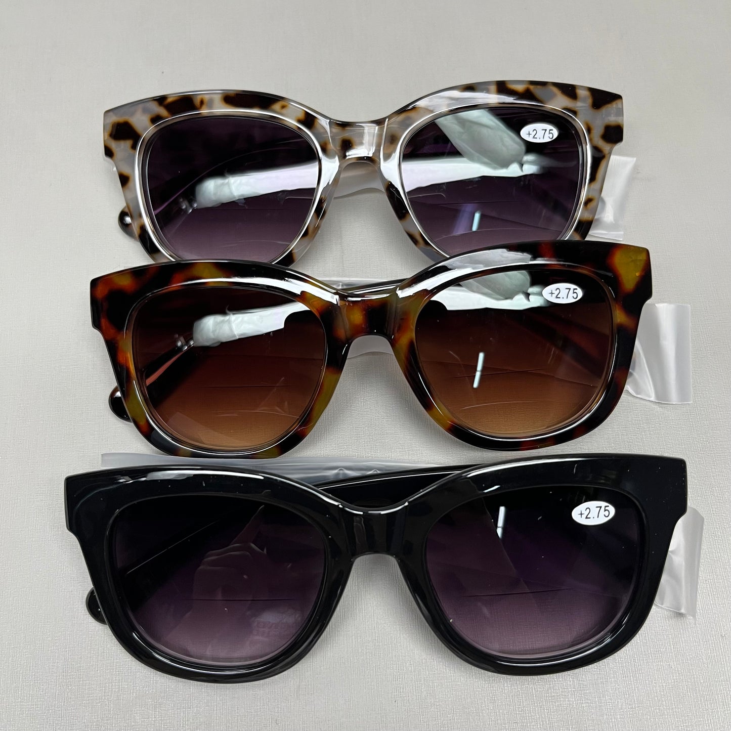 ZXYOO 3 Pack! Bifocal Sunglasses For Women Reading Sunglasses +2.25 (New)