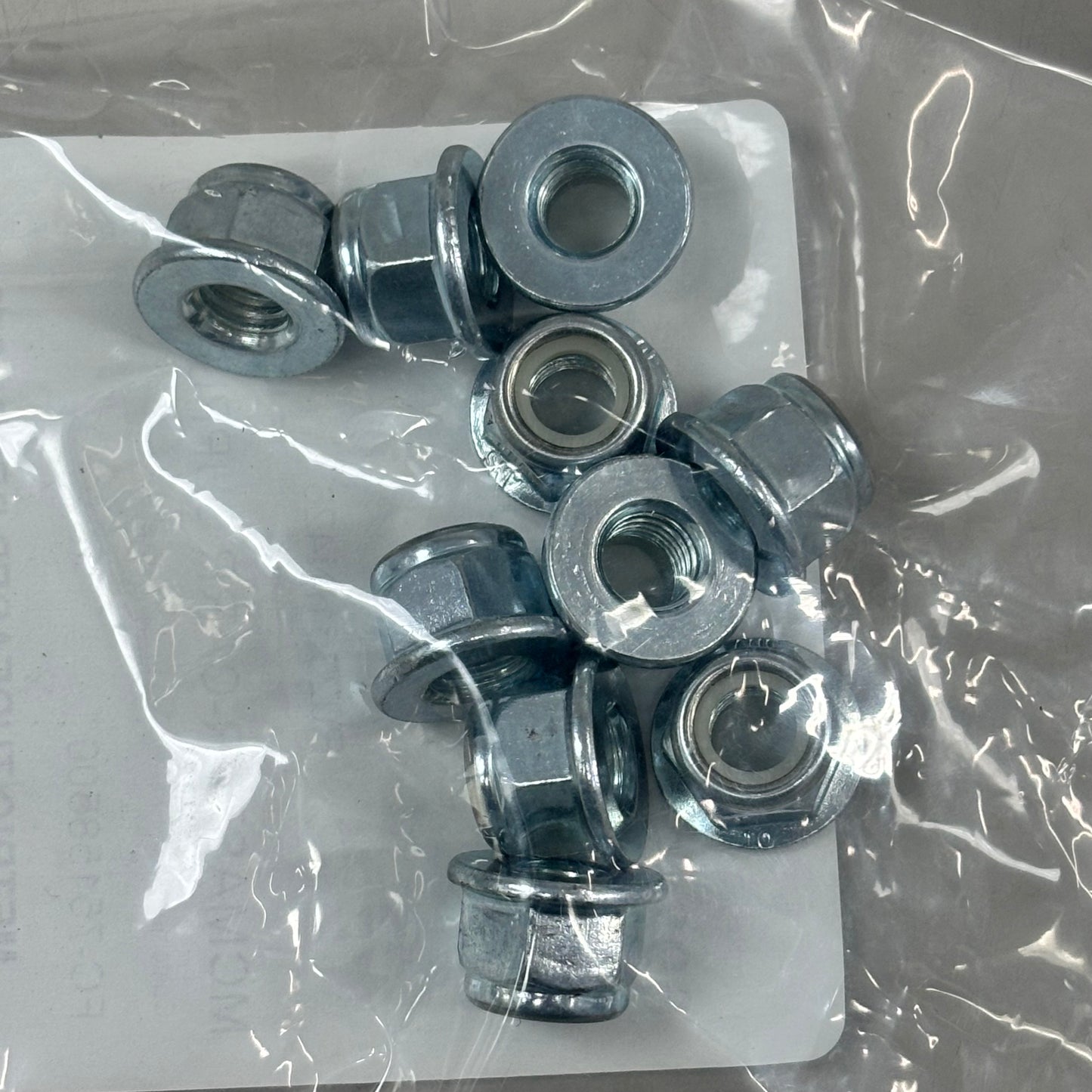 METRIC THREADED (3 PACK, 10 EACH)Nylon Insert Flange Nuts M 8 DIN Chrome 6926-10