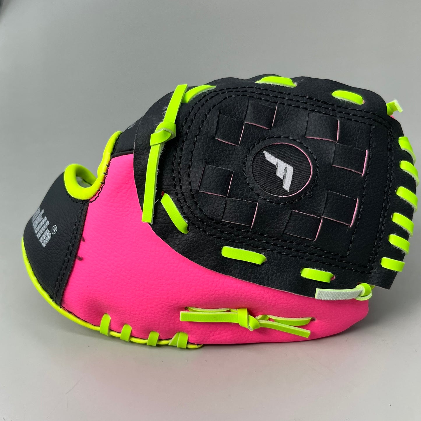 FRANKLIN Sports Youth Ball Glove Right Handed Includes Ball 9" Pink/Green 22852