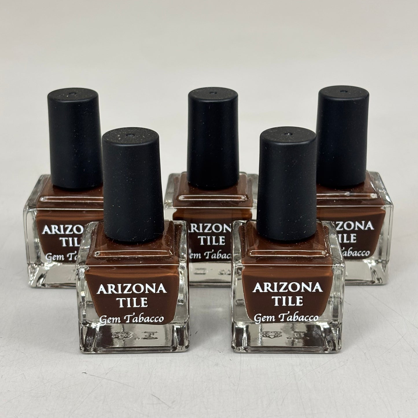 ARIZONA TILE (5 PACK) Nail Polish in Decorative Tie Closure Bags Gem Tabacco Color