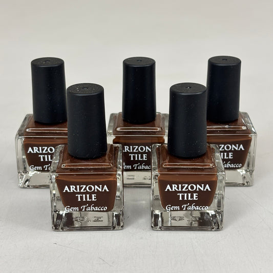 ARIZONA TILE (5 PACK) Nail Polish in Decorative Tie Closure Bags Gem Tabacco Color