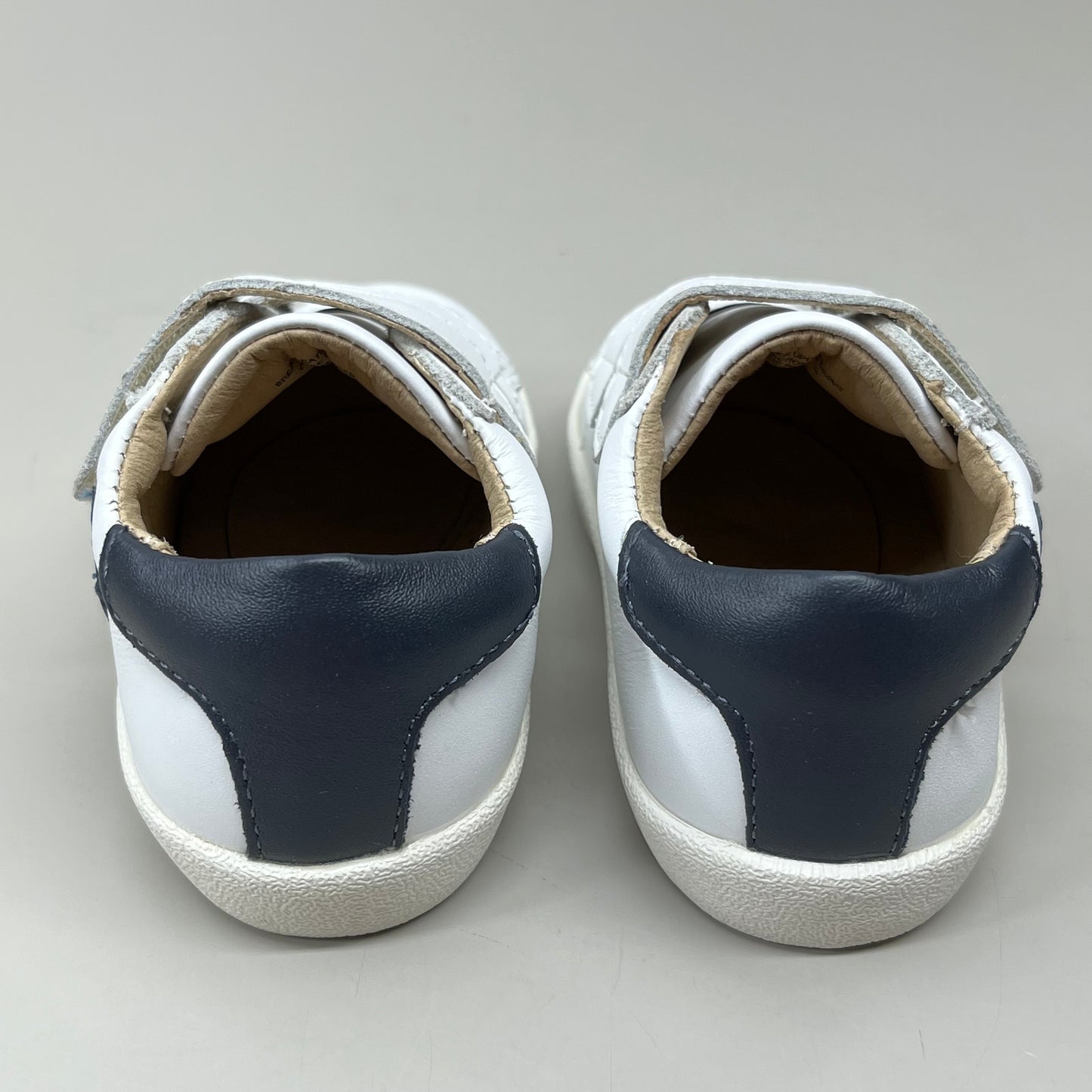 OLD SOLES Fullhouse Boys & Girls Leather Shoes Kid's Sz 5 EU 21 Snow / Indigo / Navy #5082