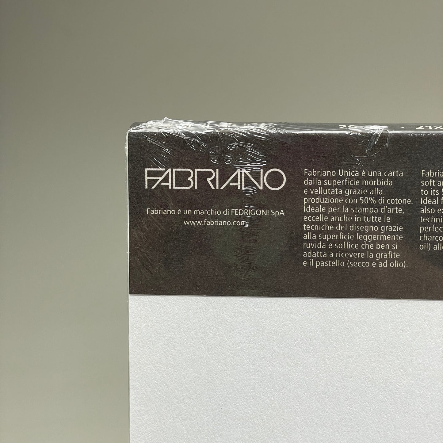 FABRIANO (5 PK) Unica Bianco Paper Pad 20 Pages 8.5"x11.75 19100383