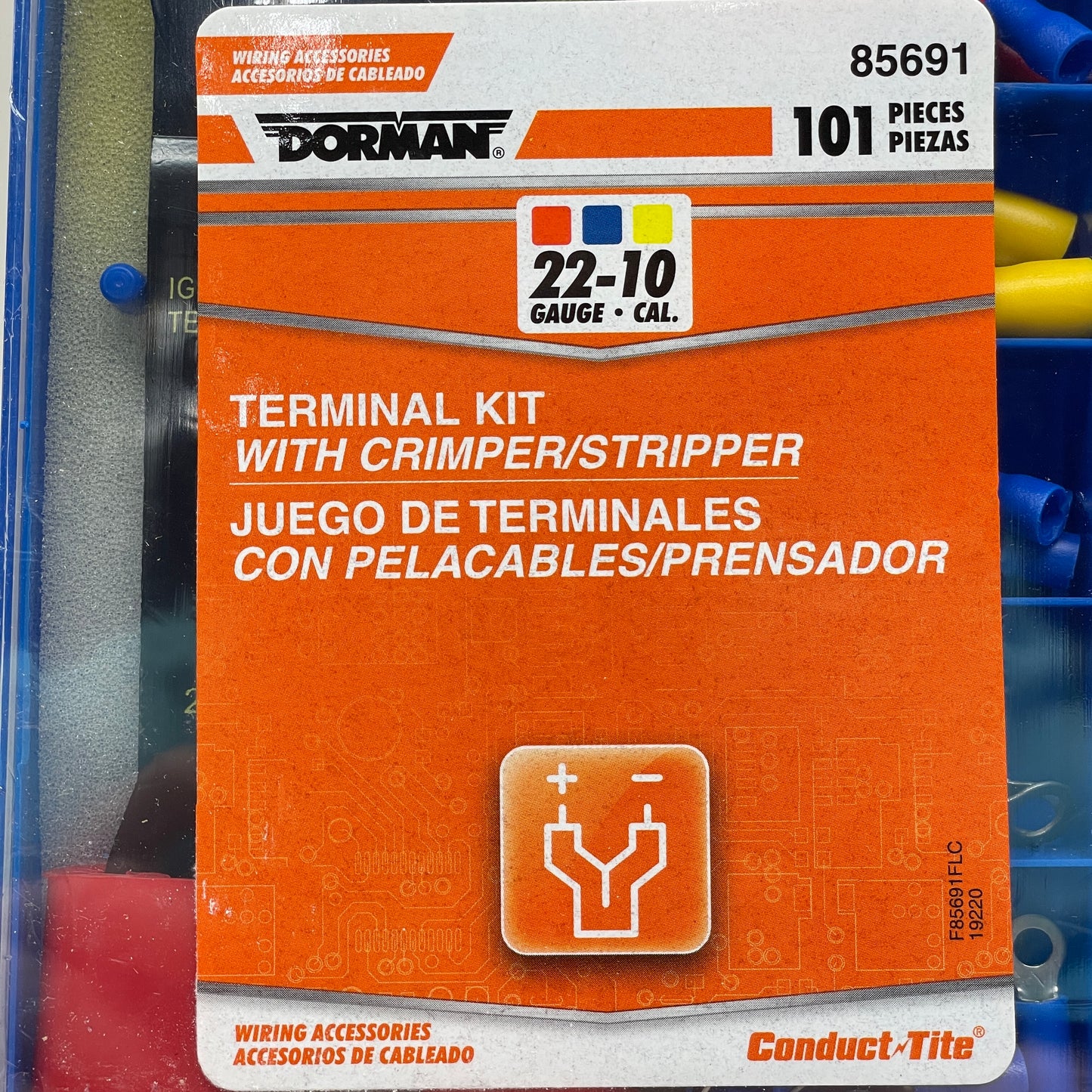 DORMAN 101 Piece Terminal Kit w/ Crimper/Stripper 85691