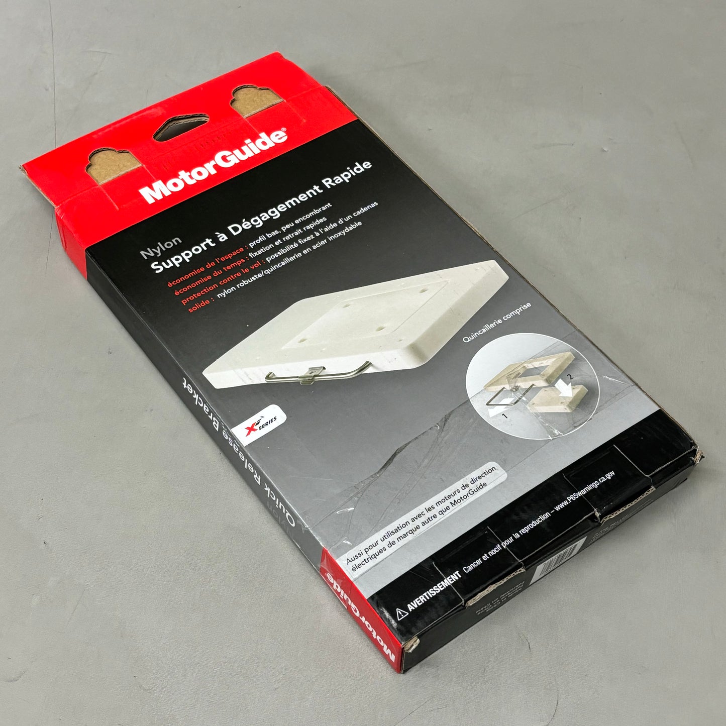 MOTORGUIDE Quick Instal XI Series Quick Release Bracket CompositeWhite 8M0092063