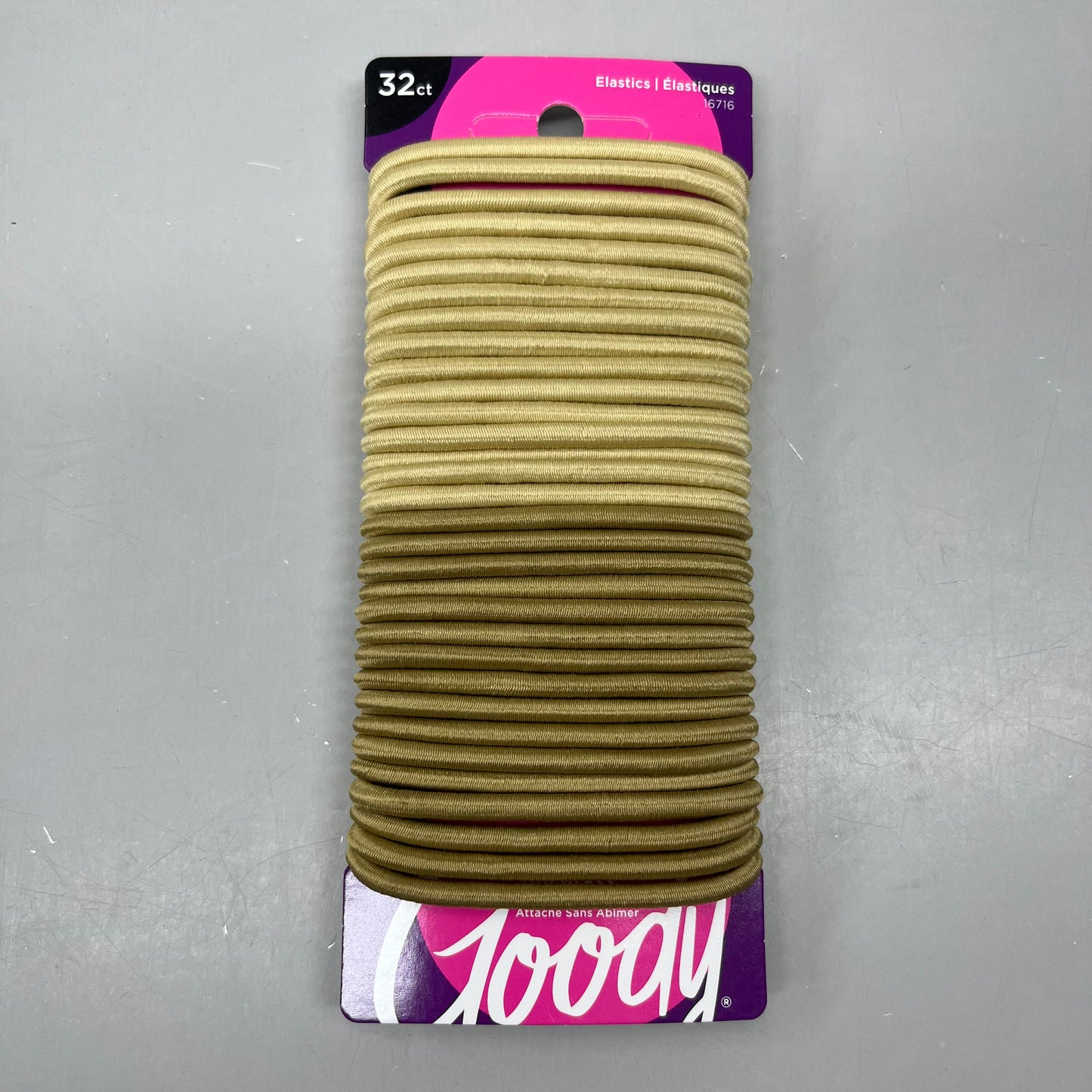 GOODY (3 PACK!) Ouchless Women's Medium Braided Hair Elastics Blonde 3000545