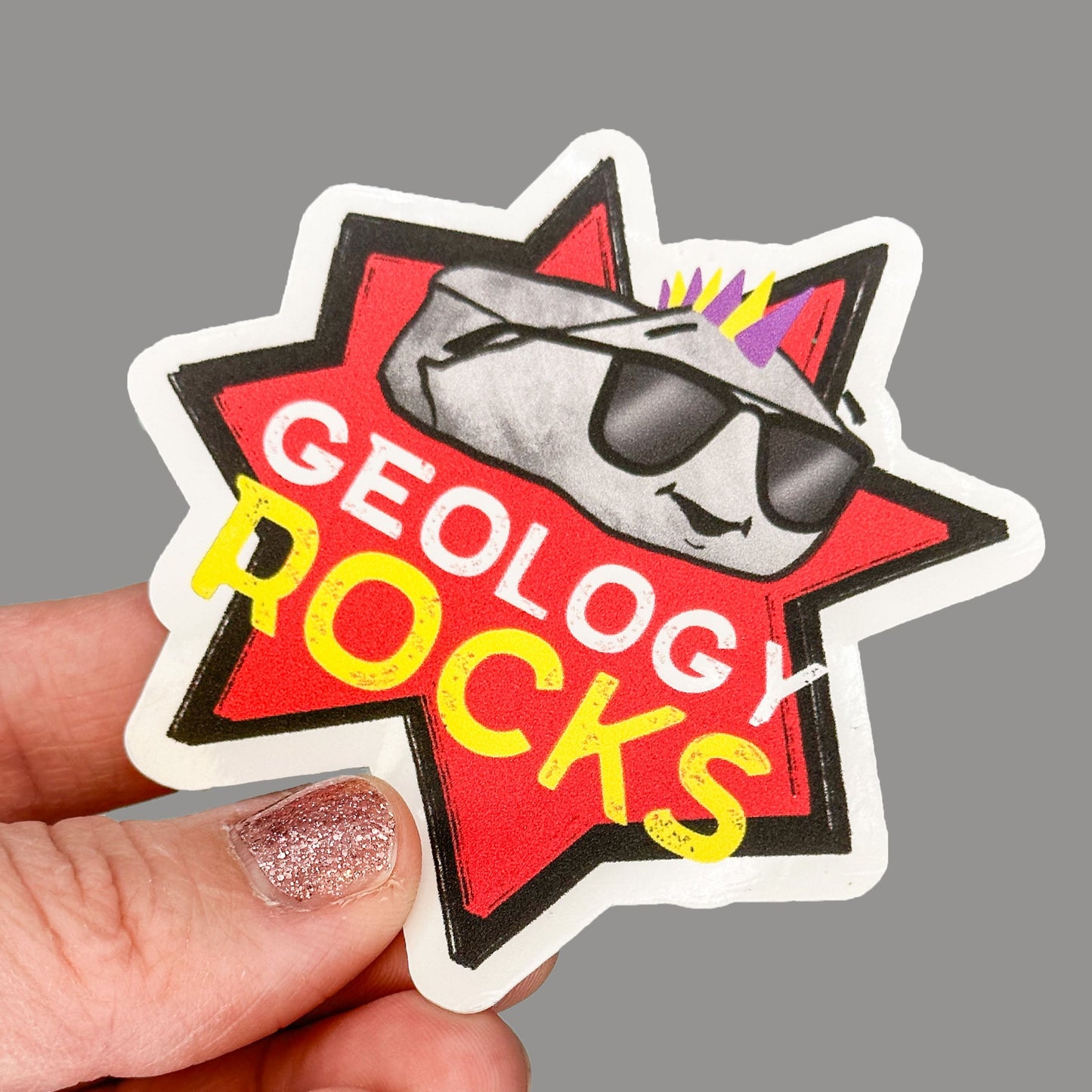 Hales Yeah Design Geology Sticker ~3" at Longest Edge