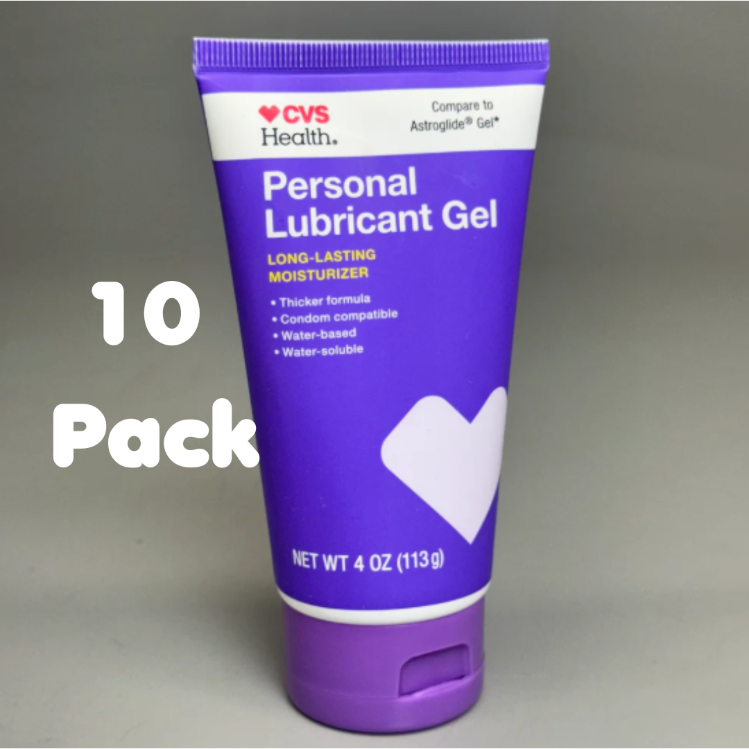 CVS HEALTH (10 PACK) Personal Lubricant Water-Based Purple Tube 4oz Each Exp 04/26