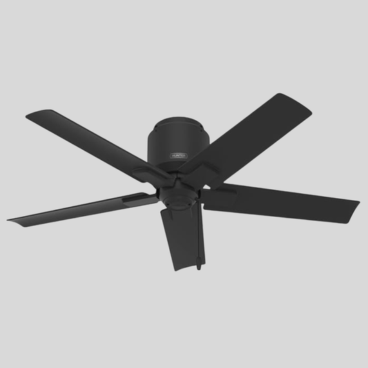 HUNTER Terrace Cove Outdoor Flushmount Fan  4196 CFM 37 Watts Black 51581