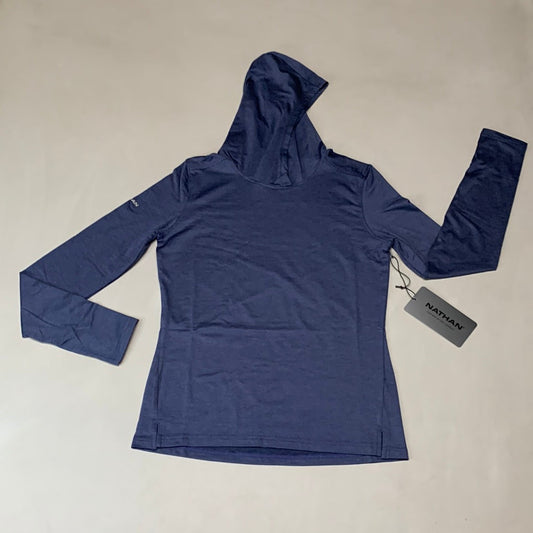 NATHAN 365 Hooded Long Sleeve Shirt Women's Sz XL Peacoat NS50080-60135-XL (New)