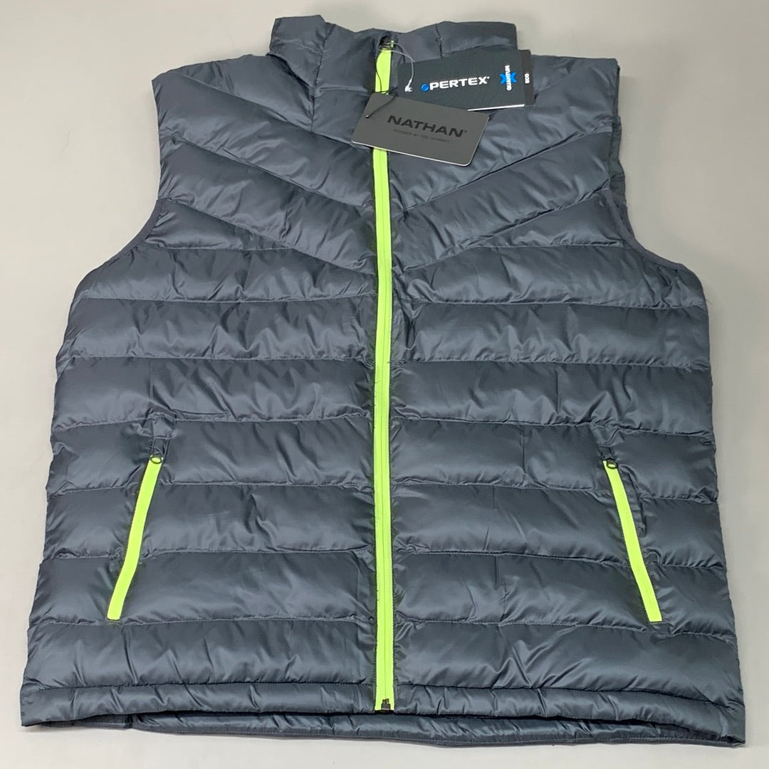 NATHAN Puffer Vest Pertex Running Men's XL Dark Charcoal NS50560-80078-XL (New)