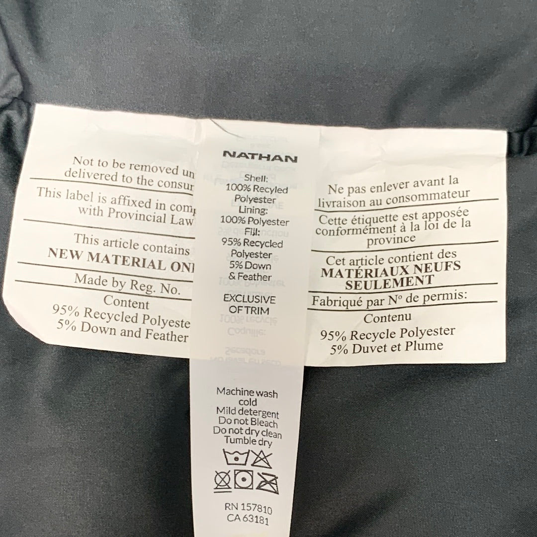 NATHAN Puffer Vest Pertex Running Men's XL Dark Charcoal NS50560-80078-XL (New)