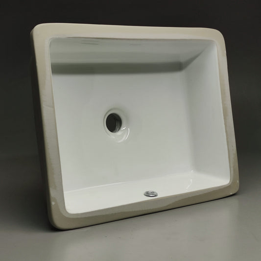 SPEAKMAN Undermount Rectangular Sink Cut Out: 17" x 12-9/16" White B-1200