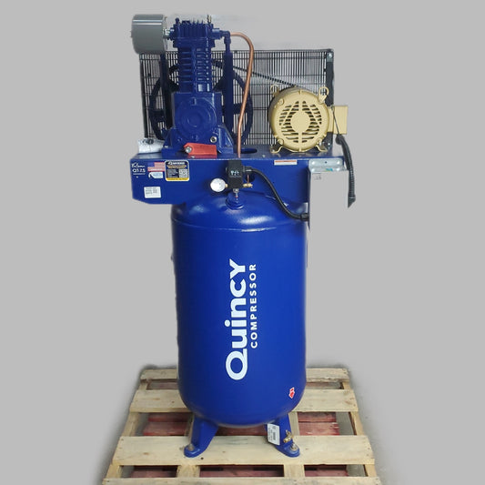 QUINCY QT Pro 7.5 HP 80 Gallon Air Compressor Two-Stage 208V 3Phase 473DS80VCB20