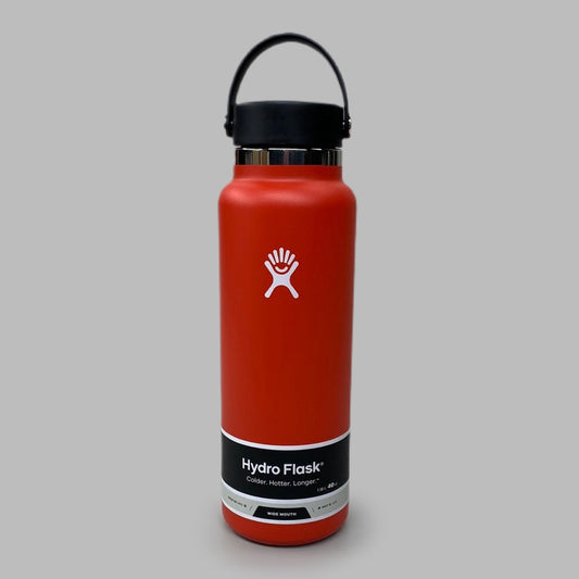 HYDROFLASK Wide Mouth Flex Cap Pro-Grade Stainless Steel Goji 40 oz W40BTS612