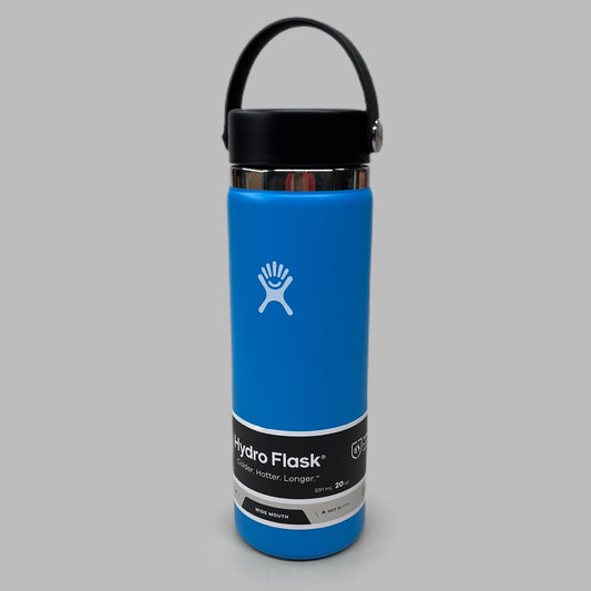 HYDROFLASK Wide Mouth Flex Cap Pro-Grade Stainless Steel Pacific 20oz W20BTS415