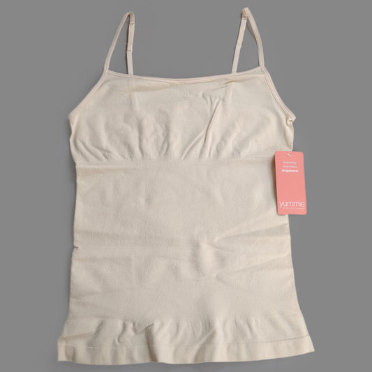 YUMMIE Nylon Seamless Cami Women's Underwear Sz S/M Nude YT6-575 (New)