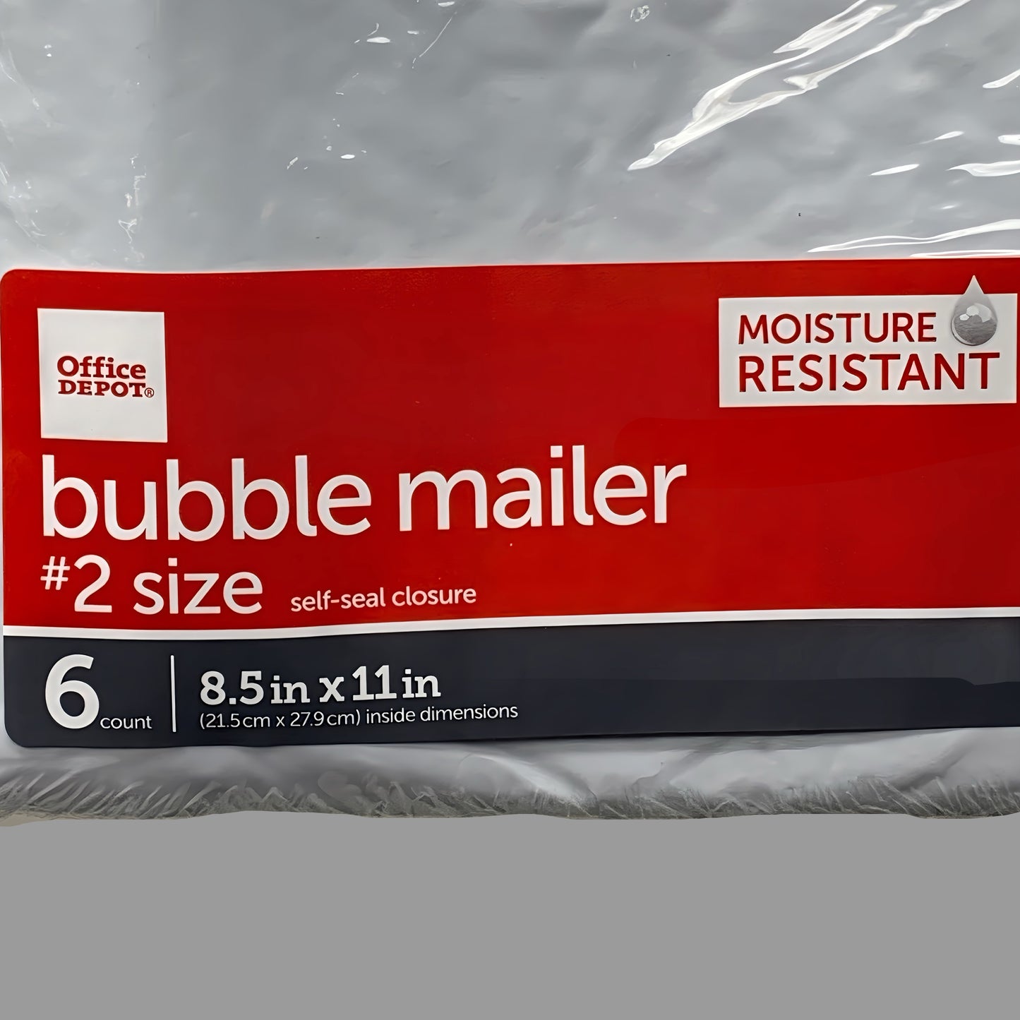 OFFICE DEPOT (48 PACK) Bubble Mailer #2 Size 8.5” x 11” Moisture Resistant 50735854020854