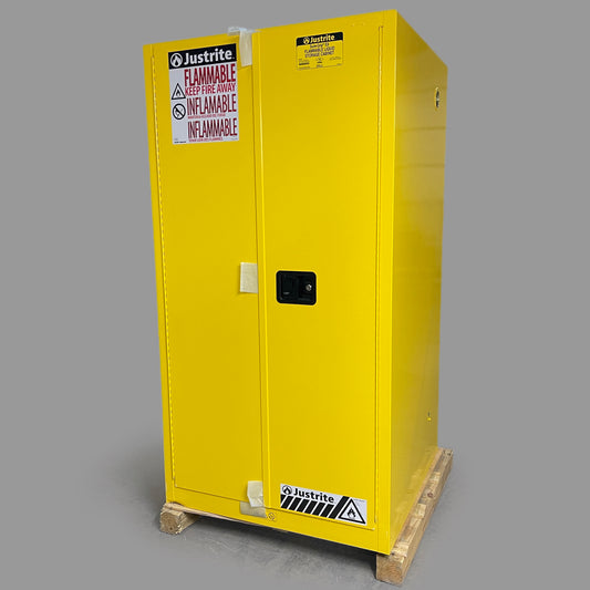 JUSTRITE Sure-Grip EX Flammable Liquid Safety Storage Cabinet 90 Gal 43wx34dx65h 899000