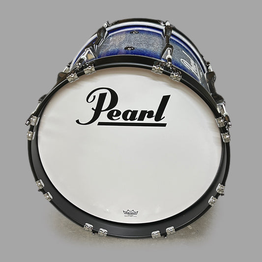 PEARL Championship 16” Marching Bass Drum Blue and Silver (New)