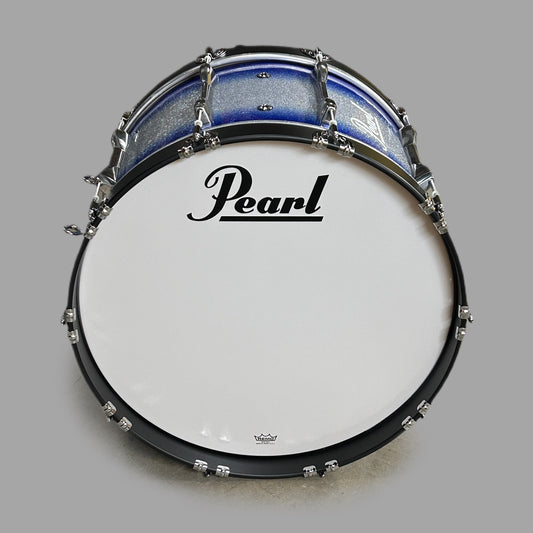 PEARL Championship 18” Marching Bass Drum Blue and Silver (New)