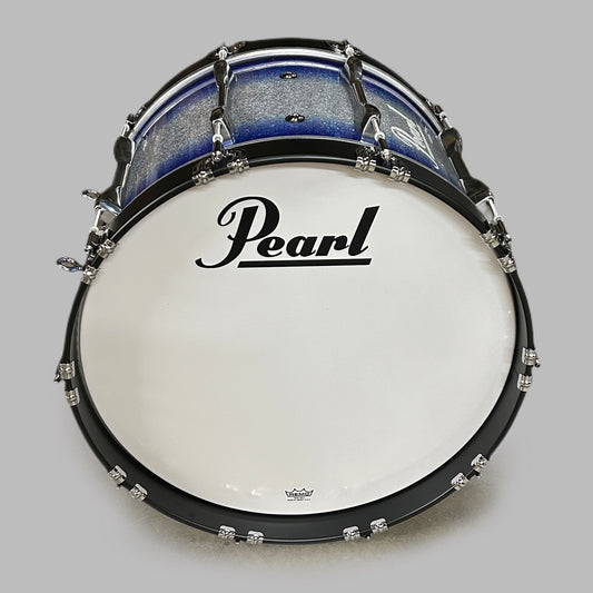 PEARL Championship 20” Marching Bass Drum Blue and Silver (New)