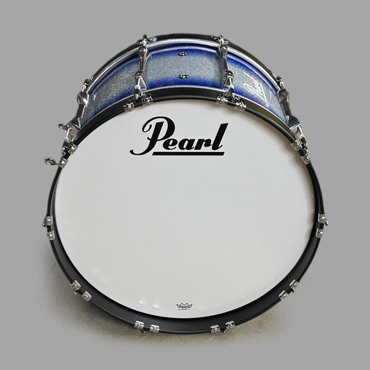 PEARL Championship 22” Marching Bass Drum Blue and Silver (New)