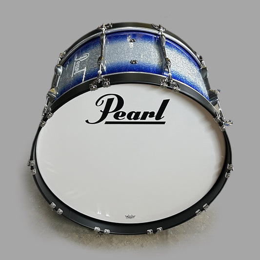 PEARL Championship 24” Marching Bass Drum Blue and Silver (New)