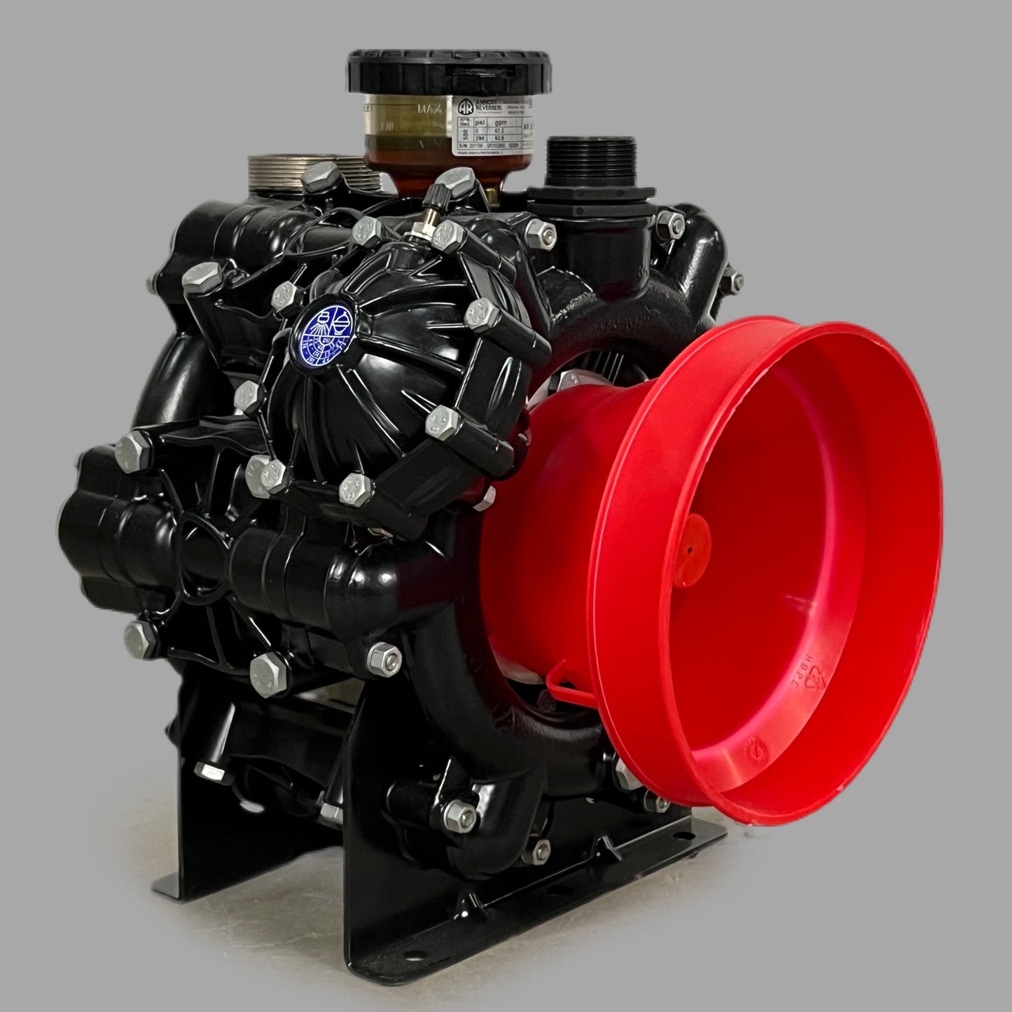 ANNOVI REVERBERI Diaphragm Pump AR 250 BP PSI 290 GPM 67.2 Black/Red