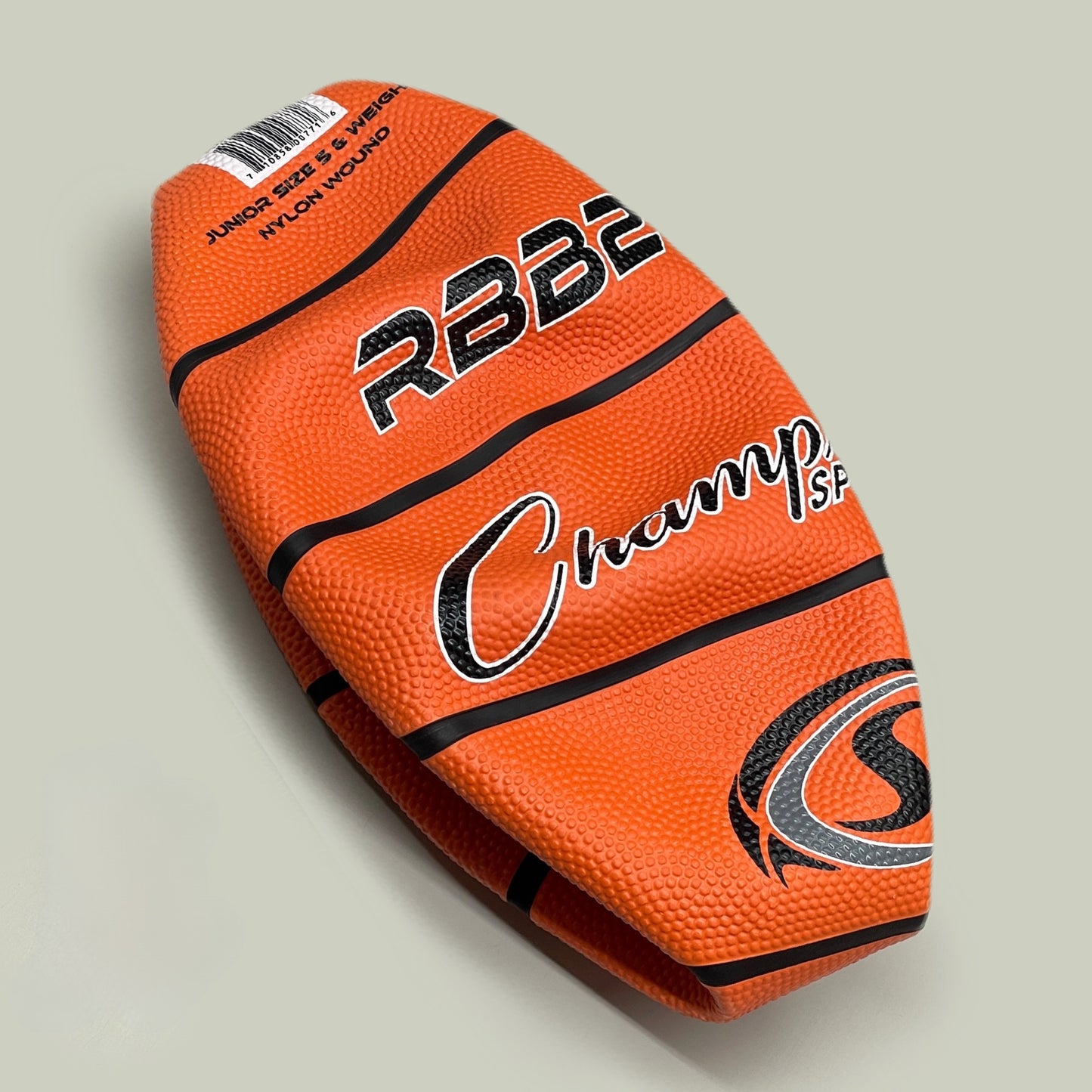 CHAMPION SPORTS Pro Rubber Basketball Orange Sz: 5 RBB1