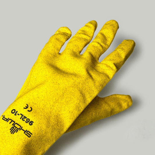 SHOWA 6-PK! PVC Work Gloves Heavy Duty Pairs Yellow 962L-10 (New)