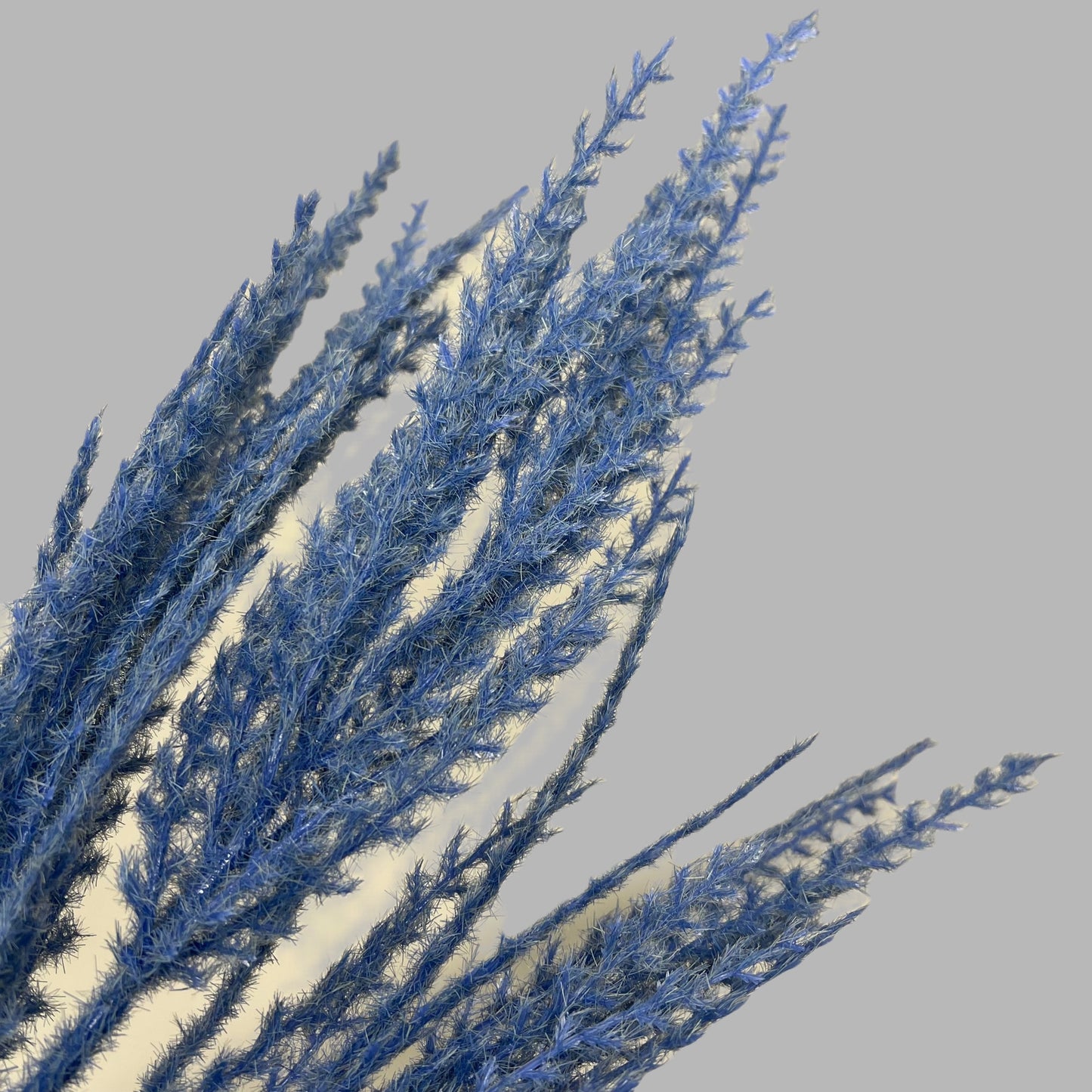 ASHLAND (6 PACK) Blue Pampas Grass w/ Stem Made From Plastic & Iron Wire 716096