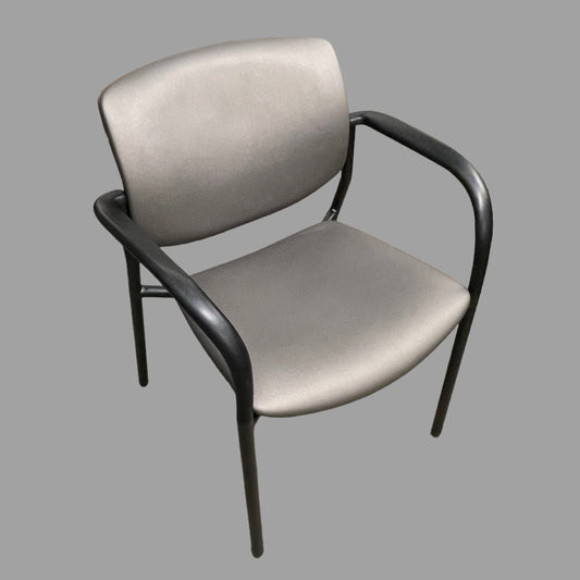 SITONIT Freelance Side Chair 20” W Seat w/ Taupe Grey Fabric & Black Frame (New)