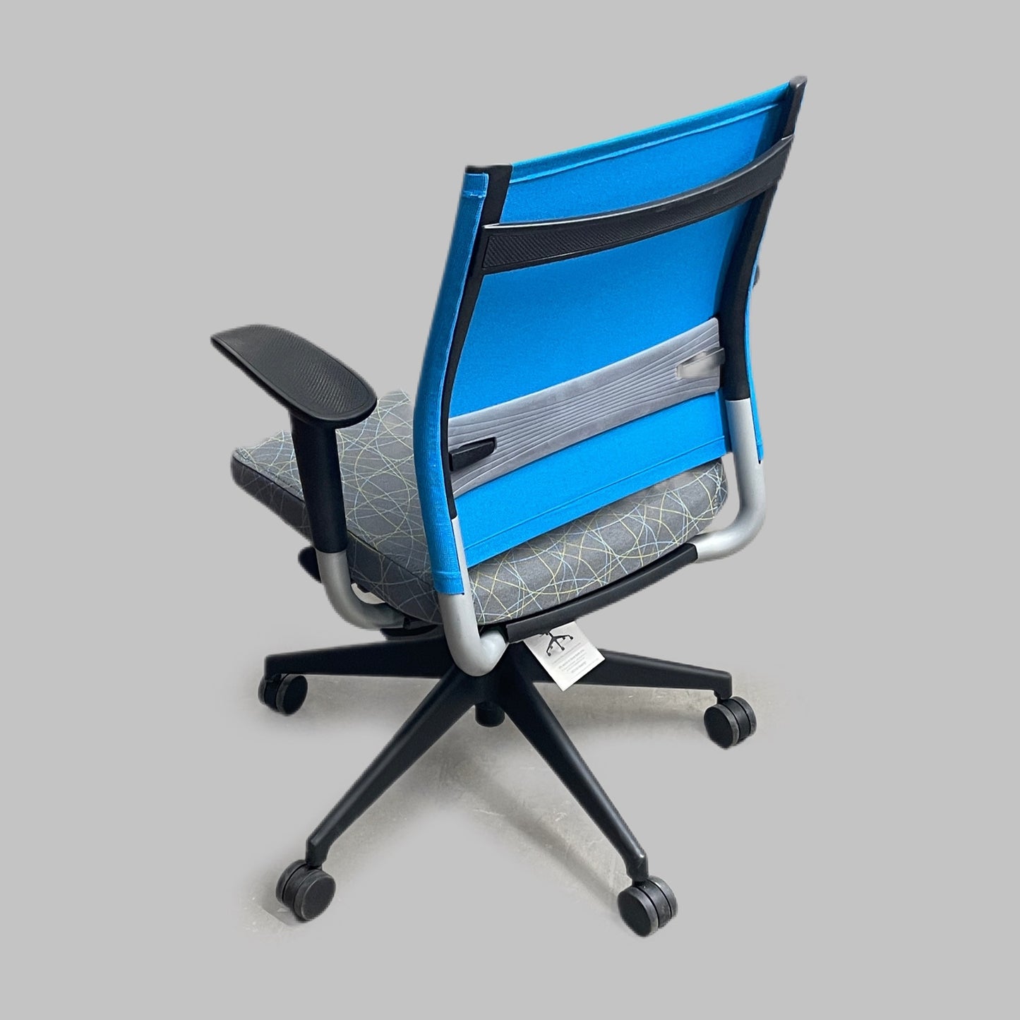 SITONIT Seating Rolling Mesh Mid Back Adjustable Office Chair Electric Blue (New)