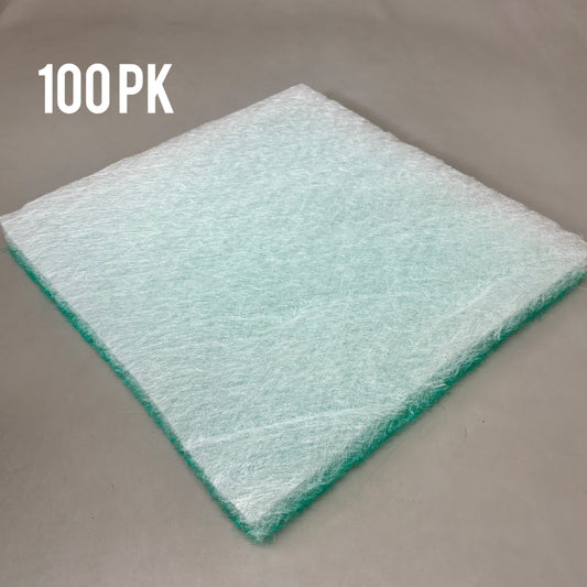 ZA@ BERRY PLASTICS (100 PACK) Fiber Glass 20"x20" Green White