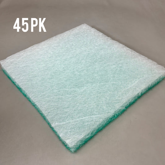 ZA@ BERRY PLASTICS (45 PACK) Fiber Glass Filters 20"x20" Green White